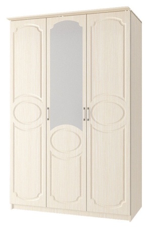 Шкаф 3-х Створчатый Каролина-7 МДФ/Разные Цвета (1,5х2,12х0,55)