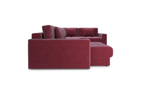 Диван п-образный тик-так Монарх бордовый