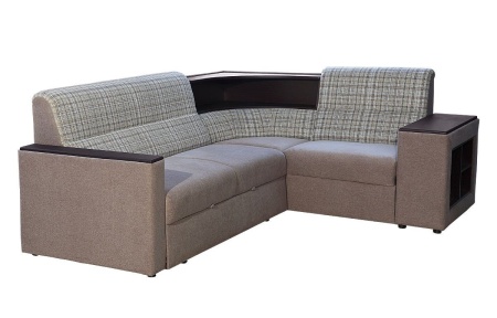 Угловой Диван с Полками Магнолия №1/Разные Цвета Ш-2570 х Г-1900 х В-960 мм