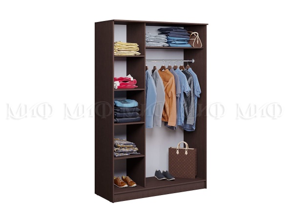 Шкаф 3-х Створчатый Жаклин Венге/Дуб Беленый (Ш-1350 х В-2216 х Г-540 мм)